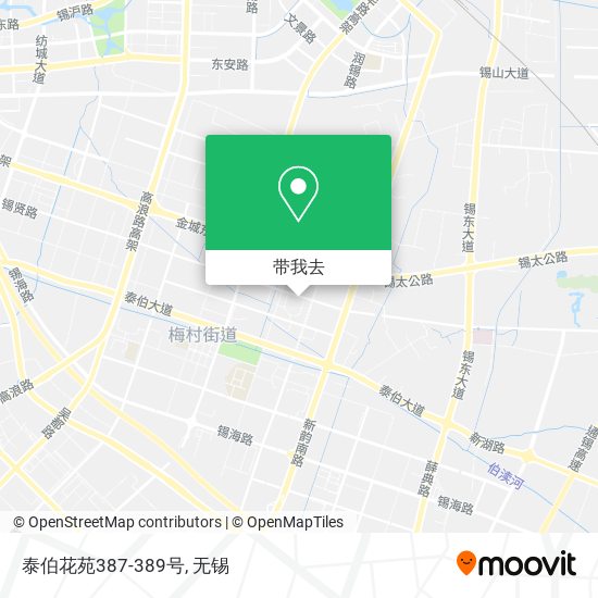 泰伯花苑387-389号地图