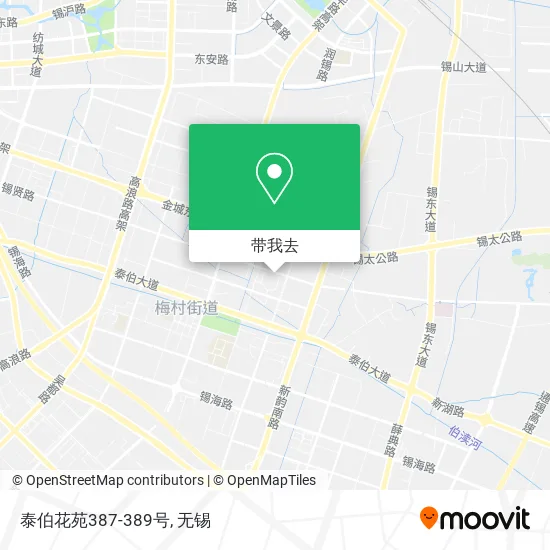 泰伯花苑387-389号地图