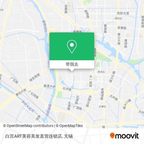白宫ART美容美发直营连锁店地图