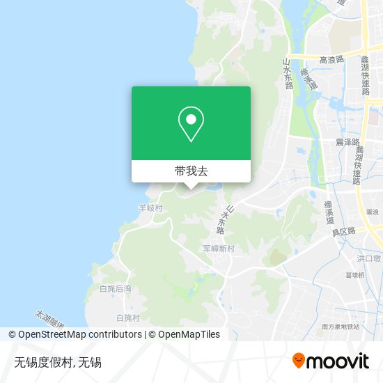 无锡度假村地图