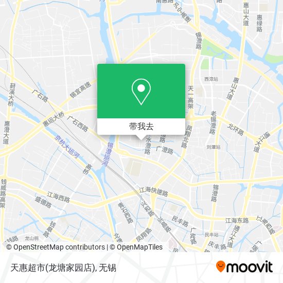 天惠超市(龙塘家园店)地图