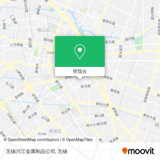无锡川江金属制品公司地图