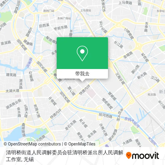 清明桥街道人民调解委员会驻清明桥派出所人民调解工作室地图