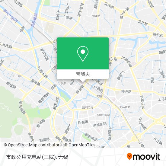 市政公用充电站(三院)地图