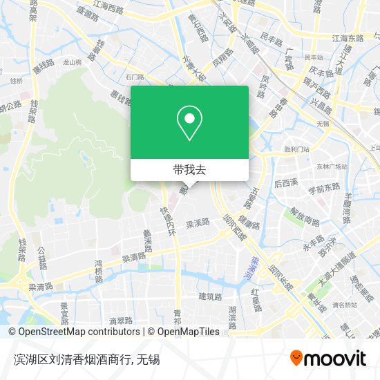 滨湖区刘清香烟酒商行地图