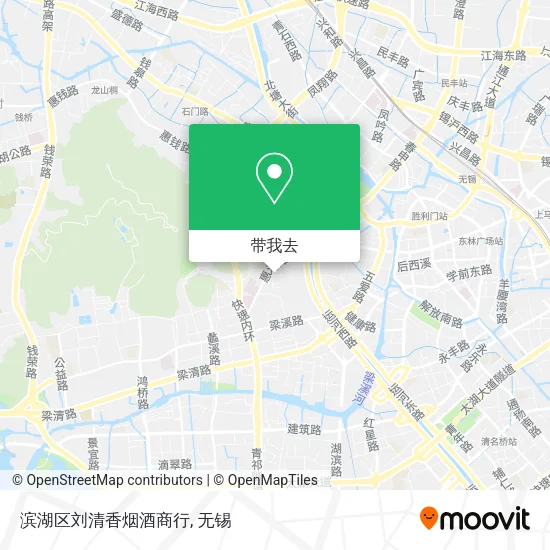 滨湖区刘清香烟酒商行地图