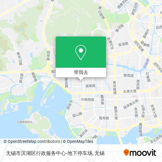 无锡市滨湖区行政服务中心-地下停车场地图