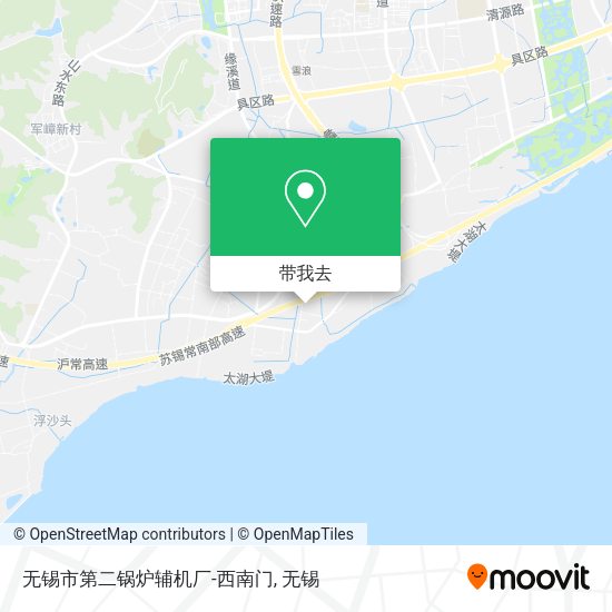 无锡市第二锅炉辅机厂-西南门地图