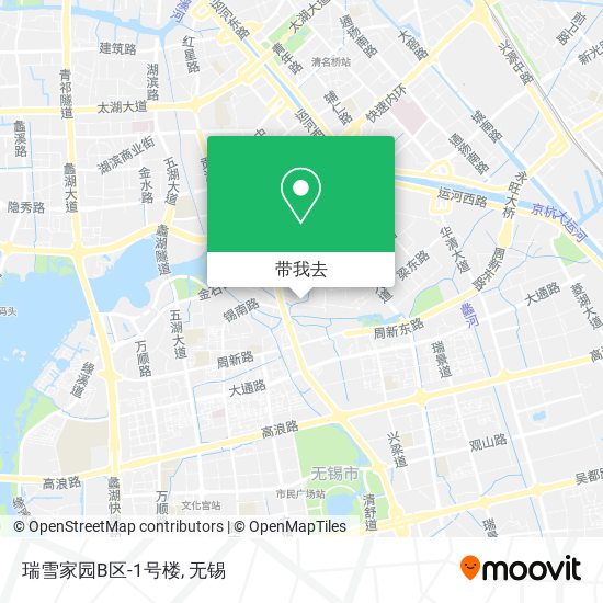 瑞雪家园B区-1号楼地图