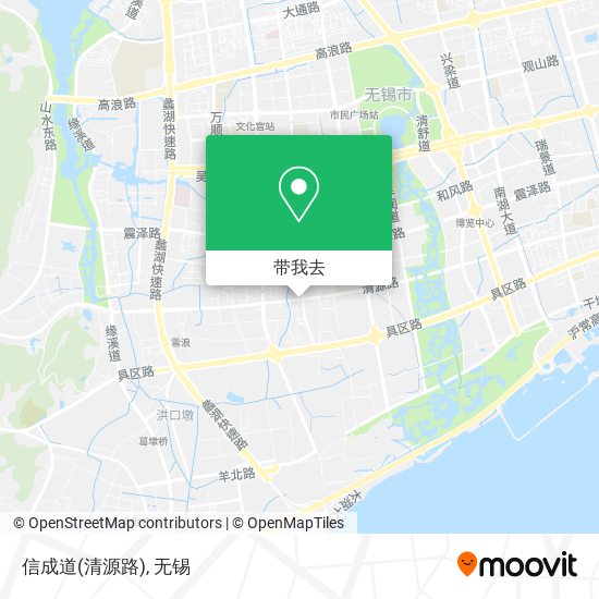 信成道(清源路)地图