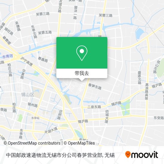 中国邮政速递物流无锡市分公司春笋营业部地图