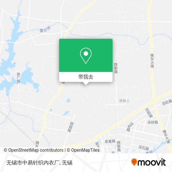 无锡市中易针织内衣厂地图