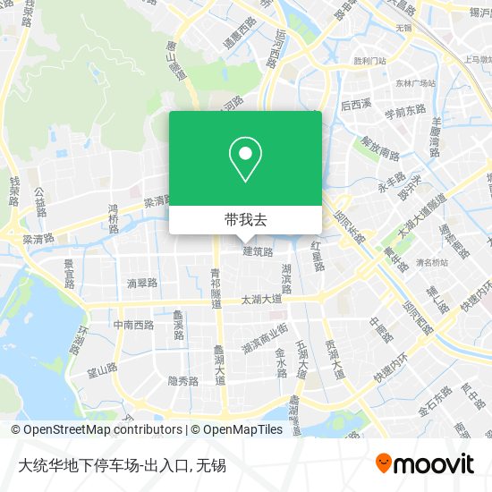 大统华地下停车场-出入口地图