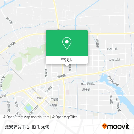 鑫安农贸中心-北门地图
