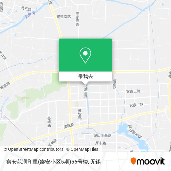 鑫安苑润和里(鑫安小区5期)56号楼地图