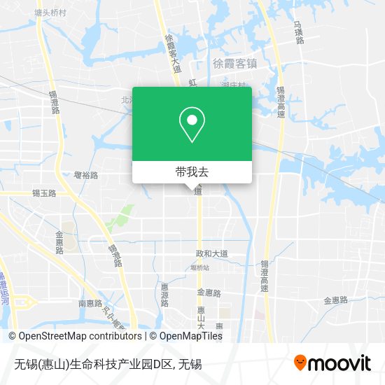 无锡(惠山)生命科技产业园D区地图