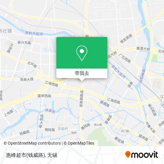 惠峰超市(钱威路)地图