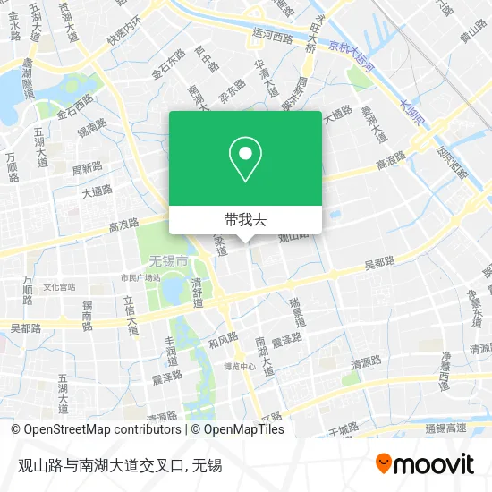 观山路与南湖大道交叉口地图
