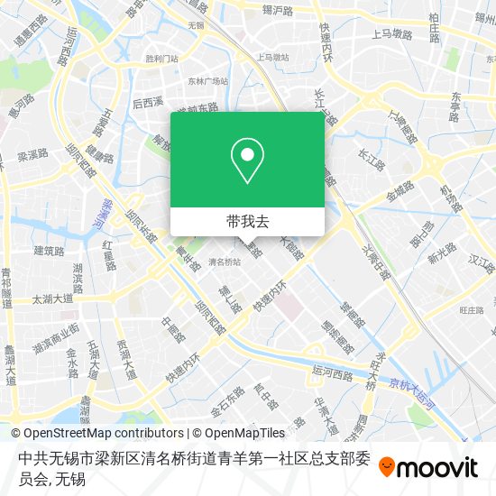 中共无锡市梁新区清名桥街道青羊第一社区总支部委员会地图
