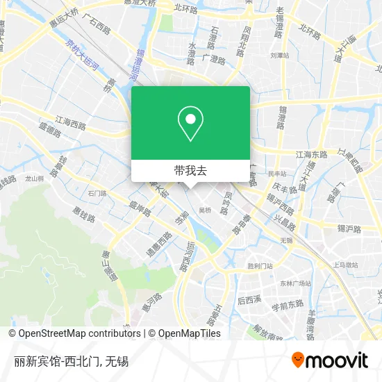 丽新宾馆-西北门地图