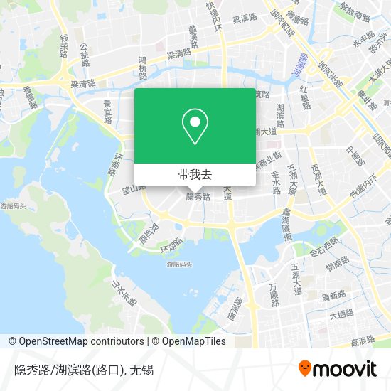 隐秀路/湖滨路(路口)地图