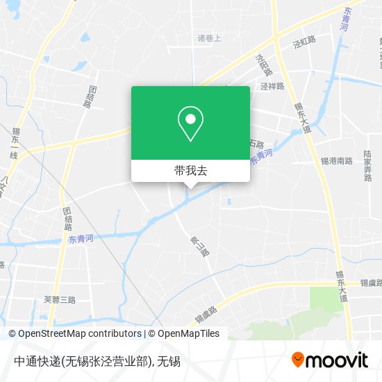 中通快递(无锡张泾营业部)地图