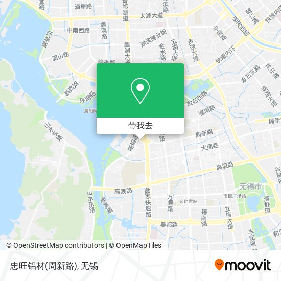 忠旺铝材(周新路)地图