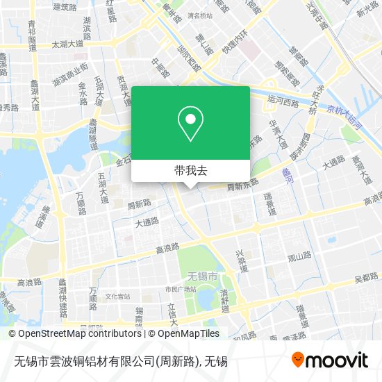 无锡市雲波铜铝材有限公司(周新路)地图