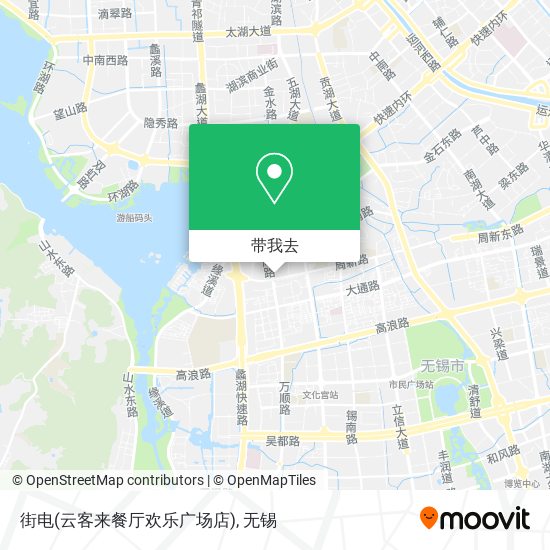 街电(云客来餐厅欢乐广场店)地图