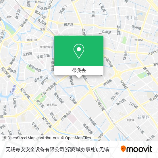 无锡每安安全设备有限公司(招商城办事处)地图