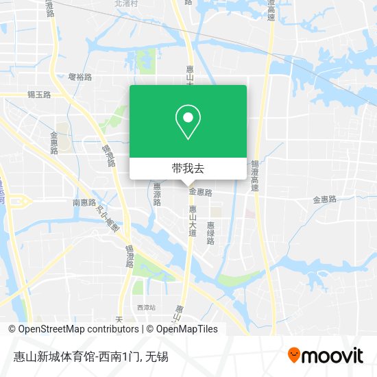 惠山新城体育馆-西南1门地图