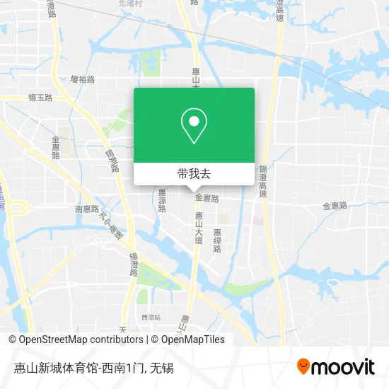 惠山新城体育馆-西南1门地图