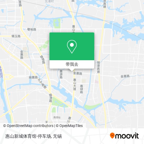 惠山新城体育馆-停车场地图