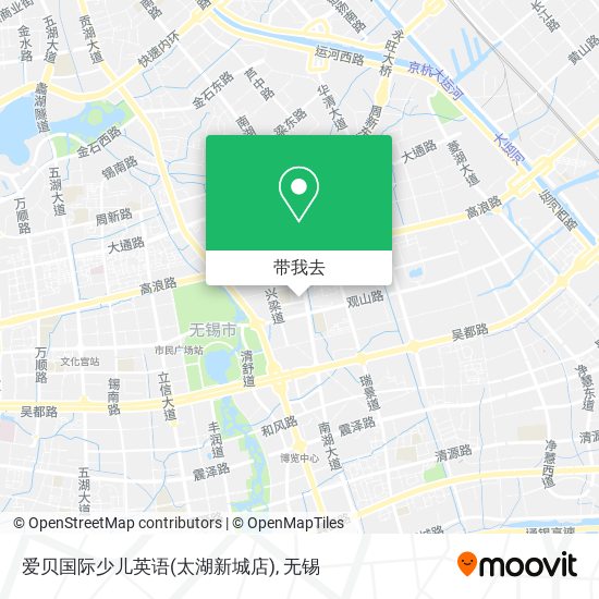 爱贝国际少儿英语(太湖新城店)地图