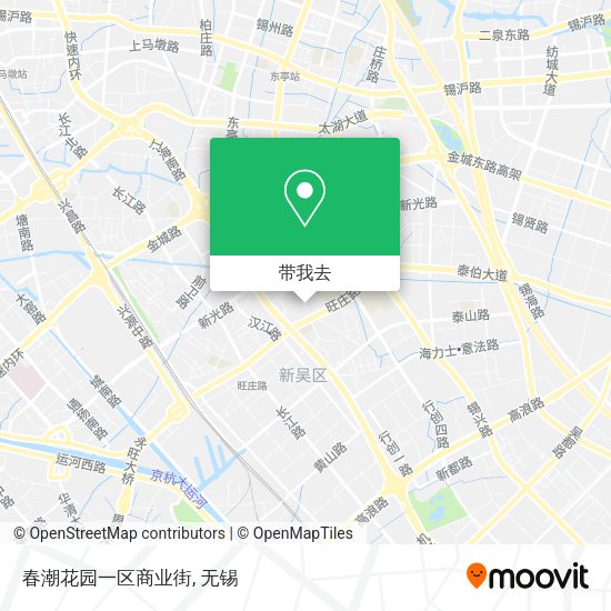春潮花园一区商业街地图