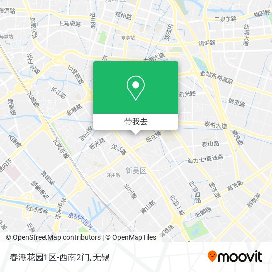 春潮花园1区-西南2门地图