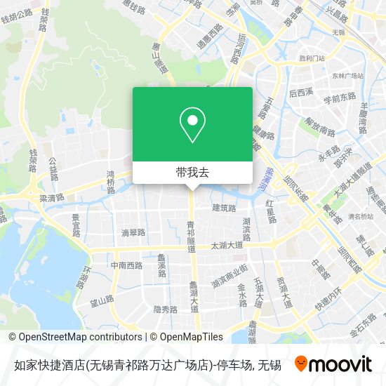 如家快捷酒店(无锡青祁路万达广场店)-停车场地图