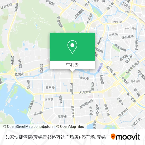 如家快捷酒店(无锡青祁路万达广场店)-停车场地图