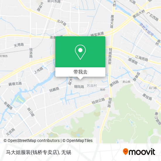 马大姐服装(钱桥专卖店)地图