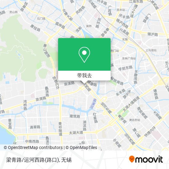 梁青路/运河西路(路口)地图