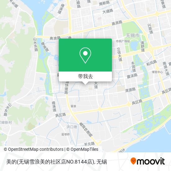 美的(无锡雪浪美的社区店NO.8144店)地图