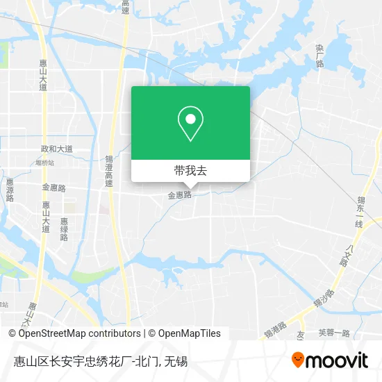 惠山区长安宇忠绣花厂-北门地图