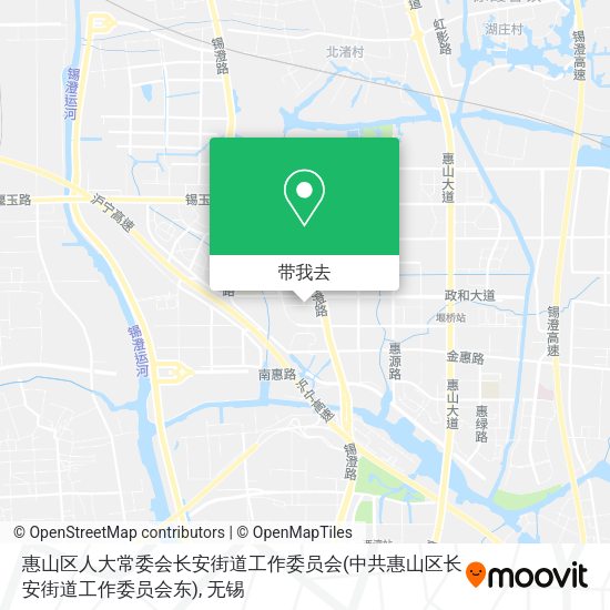 惠山区人大常委会长安街道工作委员会(中共惠山区长安街道工作委员会东)地图