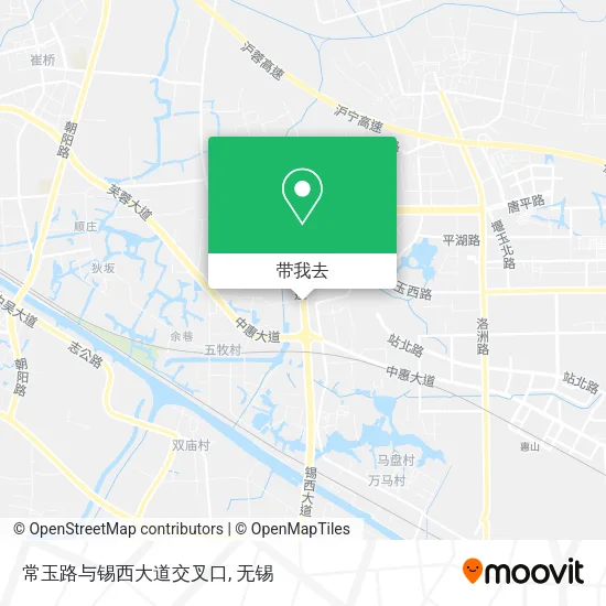 常玉路与锡西大道交叉口地图