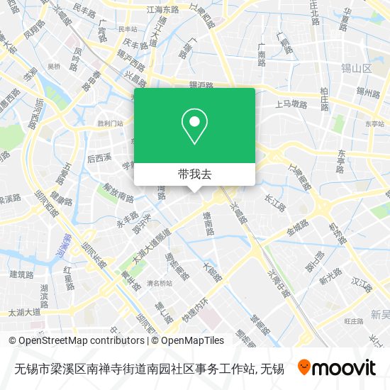 无锡市梁溪区南禅寺街道南园社区事务工作站地图