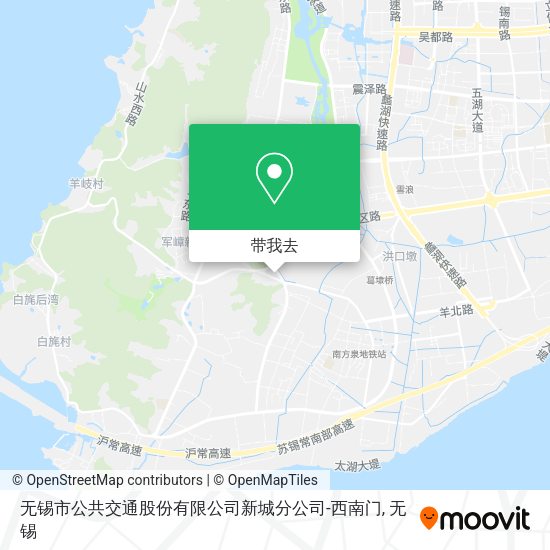 无锡市公共交通股份有限公司新城分公司-西南门地图