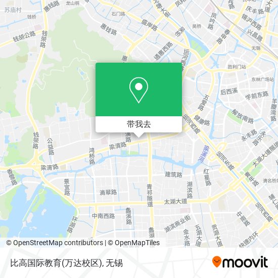 比高国际教育(万达校区)地图