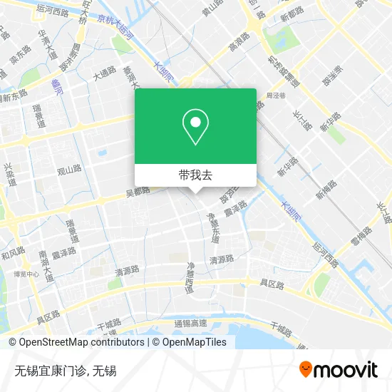 无锡宜康门诊地图