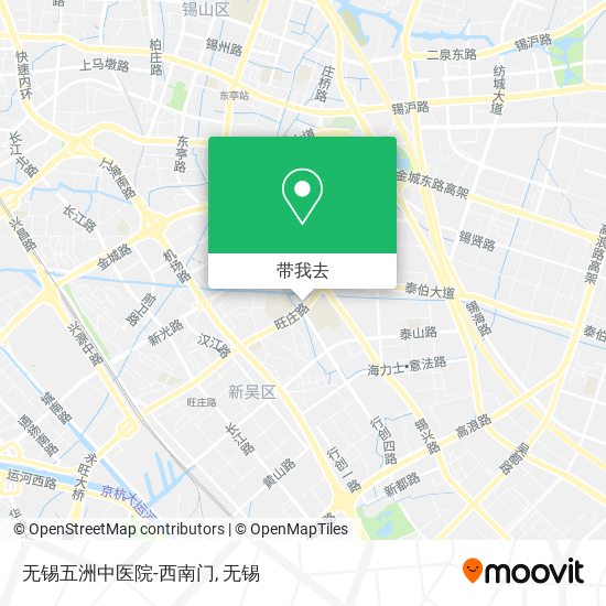 无锡五洲中医院-西南门地图