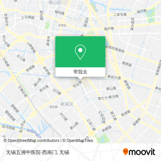 无锡五洲中医院-西南门地图
